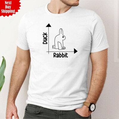 Kaninchen Ente Design T-Shirt cool bedruckt lustig Kaninchen Ente Männer 100% Baumwolle T Tops