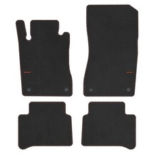 moto-MOLTICO Tappetini Auto Velours Tappetini Auto Nero Set 4 pezzi adatto per Mercedes-Benz CLS