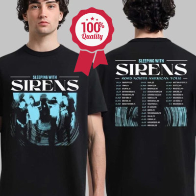 Sleeping With Sirens 2025 North American tour Merch With Two Sided T-Shirt