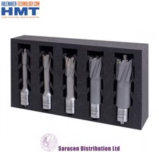 HMT 5 PIECE CARBIDE MAX ANNULAR BROACH CUTTER SET, 12 - 26mm - 108020-5SET