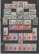55 TIMBRES MADAGASCAR OBLITERES & NEUFS** & * + SANS GOMME DE 1958 à 1960     