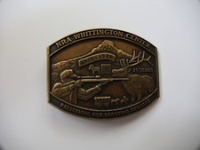 NRA Preserving Our Shooting Heritage Whittington Center Belt Buckle 1973-88