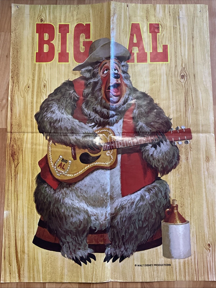 70s ビンテージ　ディズニー　カントリーベア　ビッグアル　ポスター Big Al Country Bear Jamboree Disney World Disneyland vintage