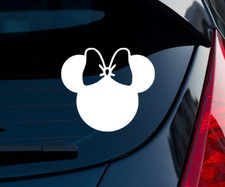 Minnie Mouse Indoor/Outdoor Matte White Vinyl Decal 3"x2.7"