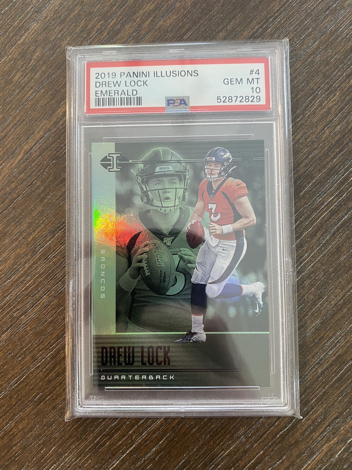 Drew Lock Panini Illusions #4 Emerald
