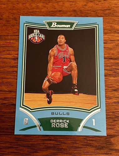 Derrick Rose [Blue] #111 2008 Bowman card