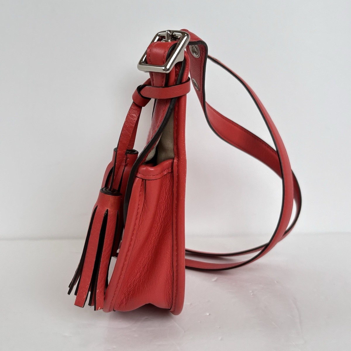 Coach Legacy 19925 Amanda Flap Coral Red Leather Limited Edition
