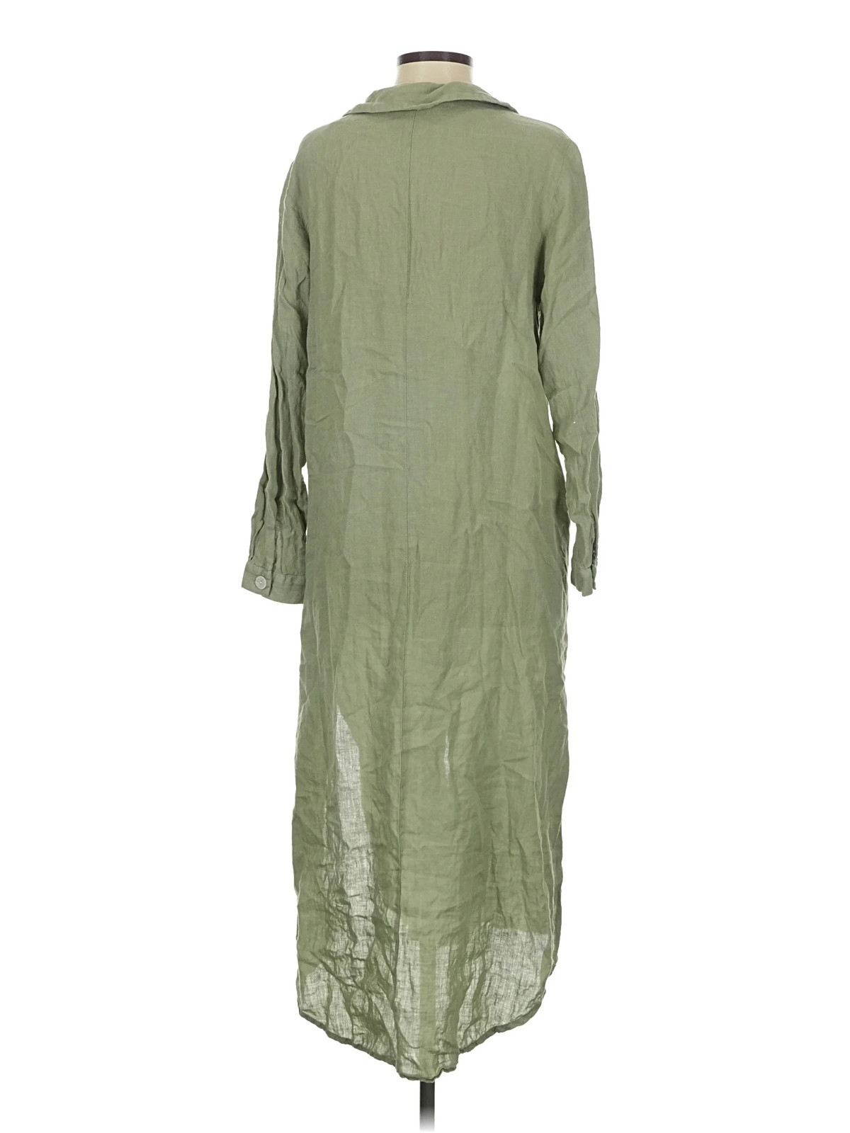 Zara Women Green Casual Dress S thumbnail 2