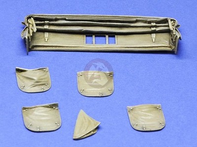 Royal Model 1/35 Canvas Cover Set #1 Sd.Kfz.9 ''Famo'' German Half-track WWII 969