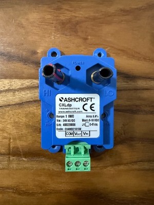Ashcroft CX4MB2101IW Differential Pressure Transmitter CXLdp 1inWC 0-10V 24V