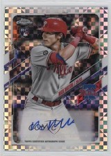 2021 Topps Chrome Update Target X-Fractor 82/125 Nick Maton #CUSA-NM Auto 0n64