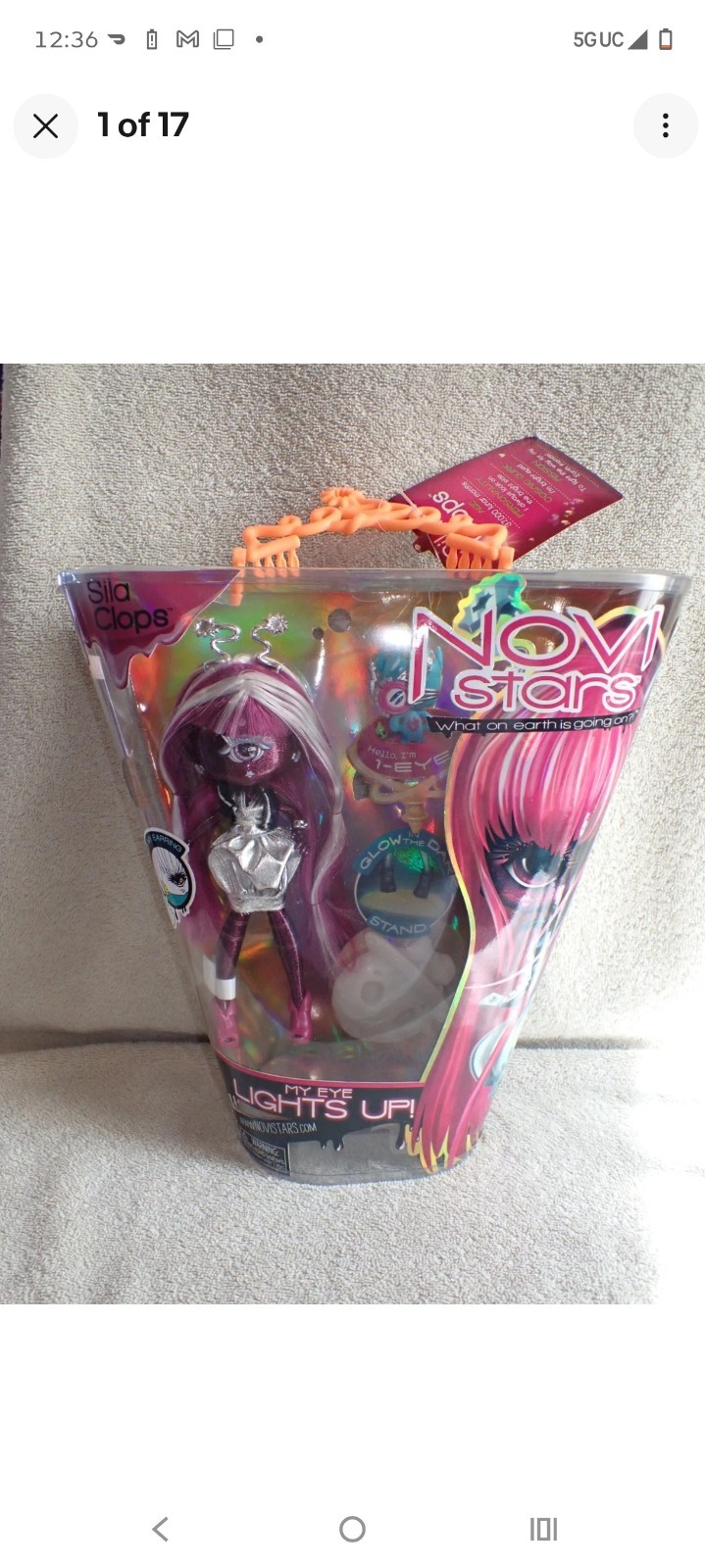 MGA Novi Stars Sila Clops Alien Doll NRFB PRISTINE