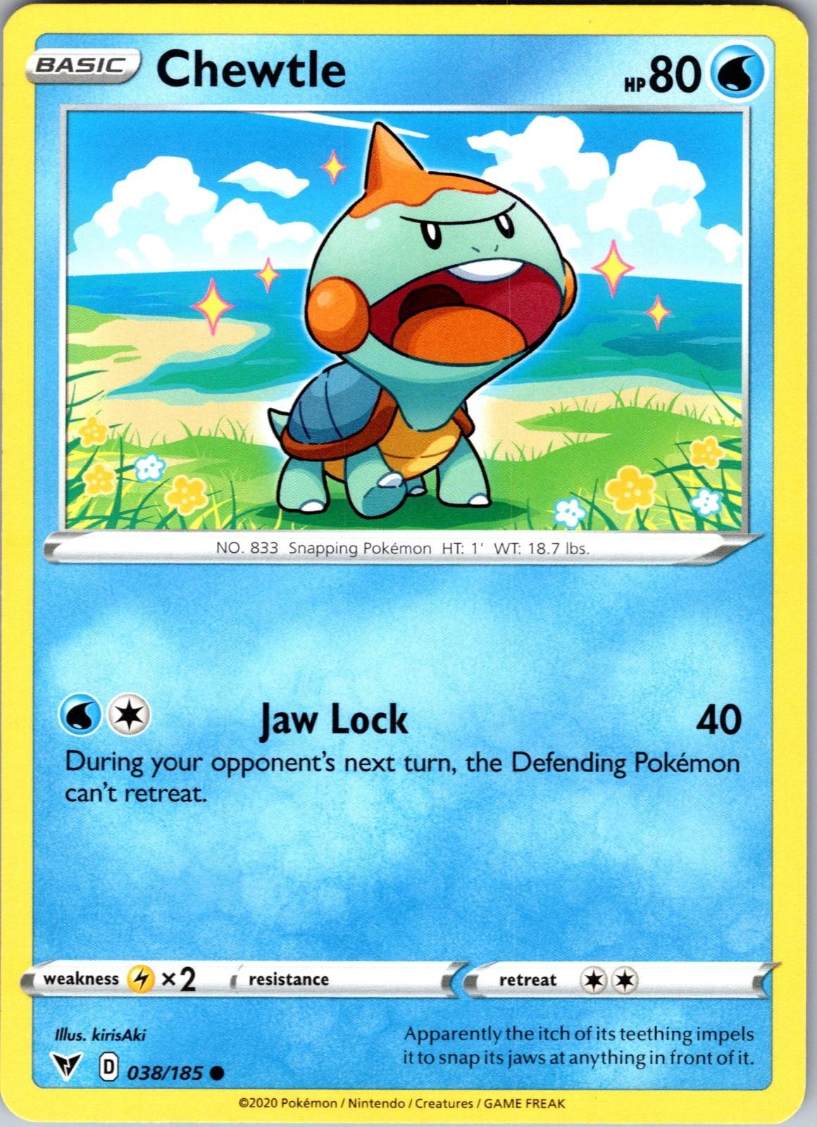 CHEWTLE 038/185 COMMON VIVID VOLTAGE POKEMON NEAR MINT