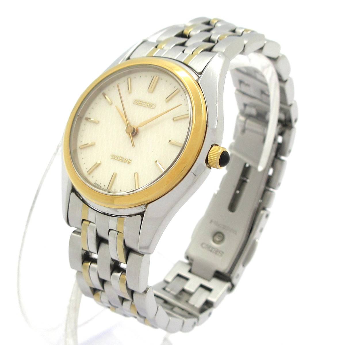 SEIKO EXCELINE 4J41-0100 8***** Silver Gold Women's Wrist Watch | eBay