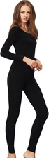 Women’s Ultra Soft Modal Thermal Underwear Set Lightweight Stretch Base Layer UK