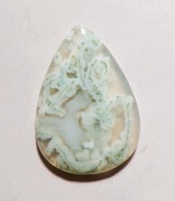 54.35 Cts Natural Moss Agate Cabochon Loose Gemstone 44X30X6MM 18