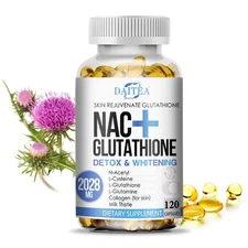NAC Glutathione Skin Whitening Bleaching Anti-Agin Dark Spot Remover 2028mg