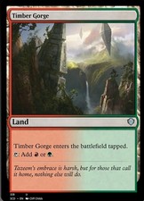 1x Lightly Played, English Timber Gorge - Starter Commander Decks