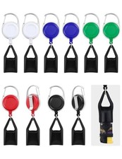 10 Pcs Retractable Lighter Clip, Lighter Holder Keychain with Clip 5 Colors 
