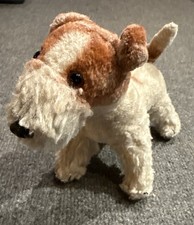 Antique Straw Stuffed Mohair Terrier Dog 8  Steiff-like