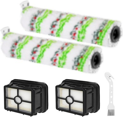 2 Pack Multi Surface 2788 Pet Brush Rolls and 1866 Vacuum Filters Compatible