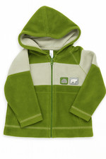 Gymboree Fleece Jacket-Kids 2T-Green/Gray w/Pockets Zipdown-KC023