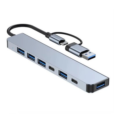 USB Hub 3.0 - 8 in 1 USB C Hub Multiport Adapter Typ-C Dockingstation Adapter