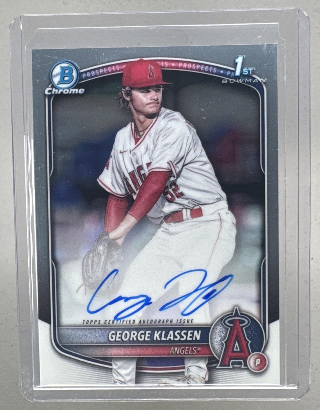 George Klassen 2025 Bowman #CPA-GK Chrome Auto Rookie 1st RC