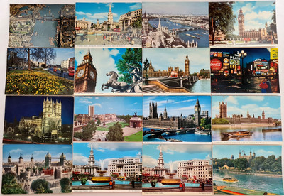 Postkarten Lot 24 x LONDON England Great Britain Postcard Ansichtskarte ~1965/79