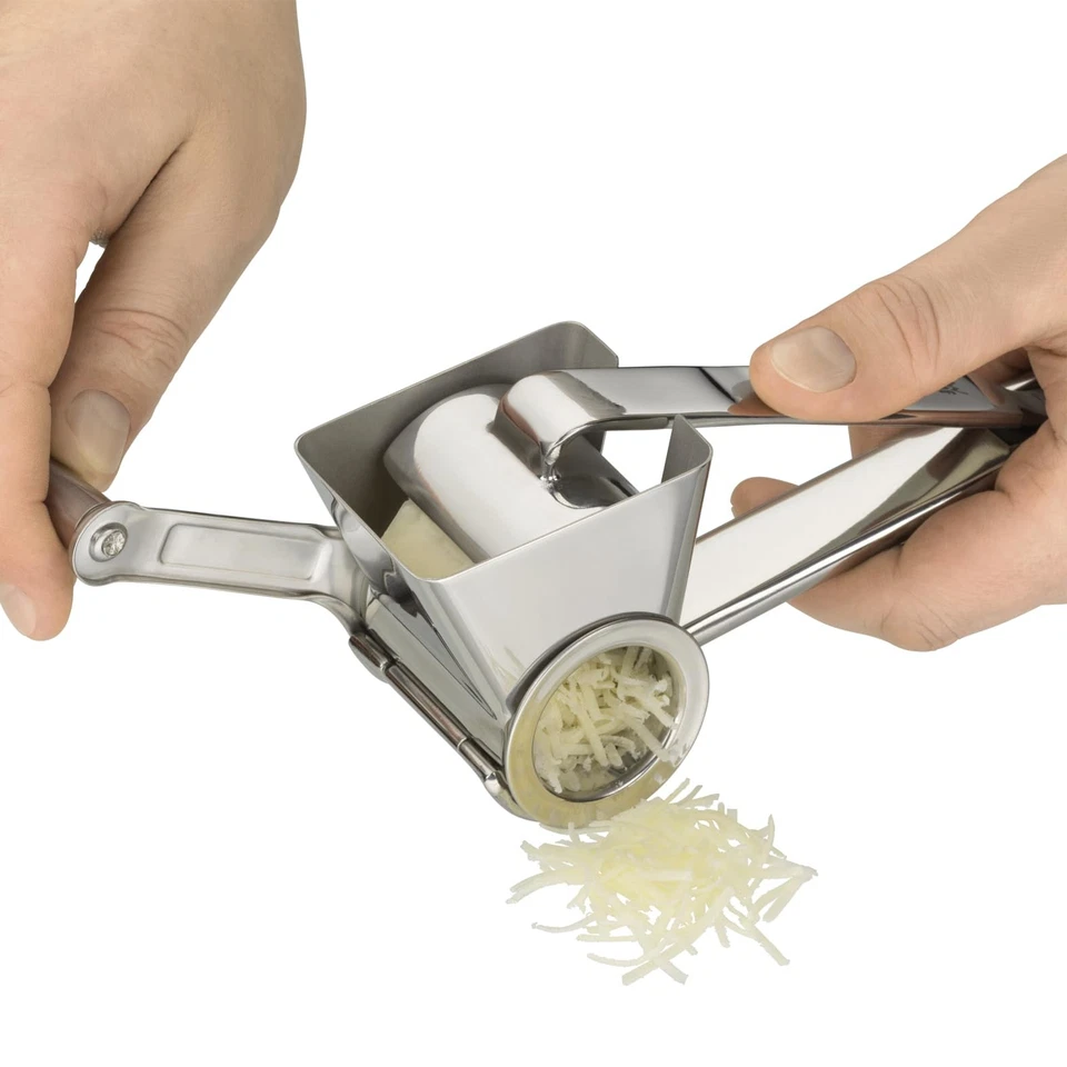 Gourmet Parmesanreibe Kurbel 18 cm Parmesanmühle Käsereibe mit Kurbel Edelsta... - Bild 3 von 4