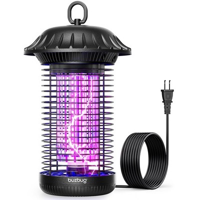 Buzbug LED Bug Zapper Indoor Outdoor, Up to 50,000 Hours Lifespan New Black 