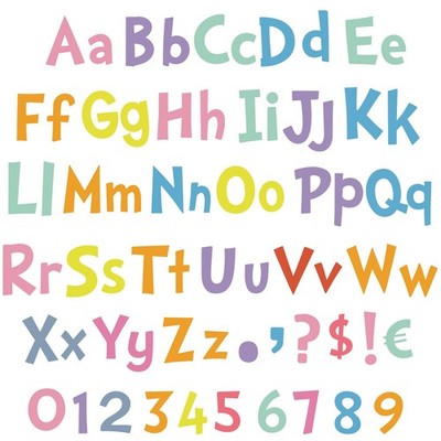 Tenare 268 Pcs Large Bulletin Board Letters 5 Inch Alphabet Combo Set