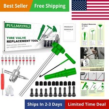 38pcs Tire Valve Stem Core Quickly Replacement Tool Kit For Replacing Leaky ... 38pcs Tire Valve Stem Core Quickly Replacement Tool Kit For Replacing Leaky ...