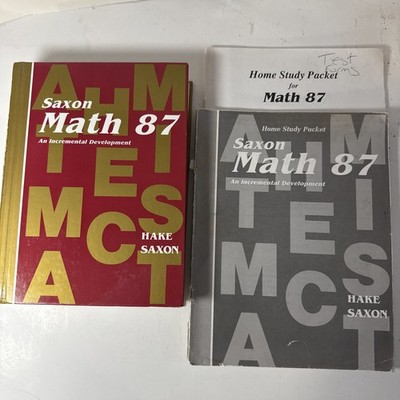 Saxon Math 87 SET (1st Edition) 8/7 Textbook, Answer Key, Test Forms #46