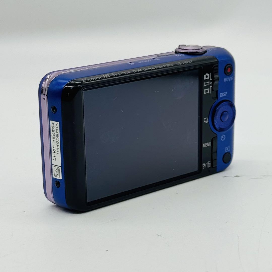 Sony Cyber-shot DSC-WX7 Blue 16.2MP Compact Digital Camera with 5x