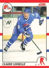 Claude Loiselle 1990-91 Score Canadian #207 Quebec Nordiques RC