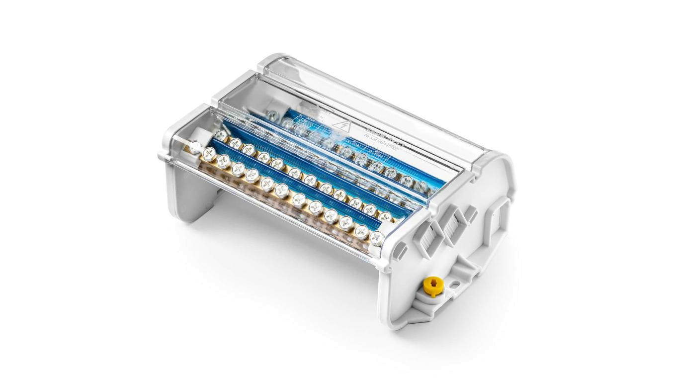 5907813236488 Czterobiegunowy modułowy blok rozdzielczy 4x(8x25 mm2 4x35 mm2 1x5