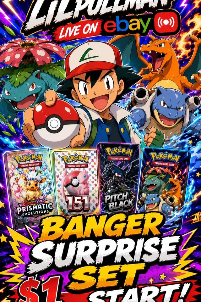 🌟$1 START POKEMON SURPRISE SET W/LUCKY LUKE🌟