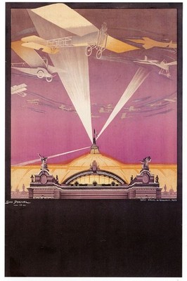   Vintage Aviation Art Poster - 1920s Aircraft Exhibit - 24x36  - Premium Matte