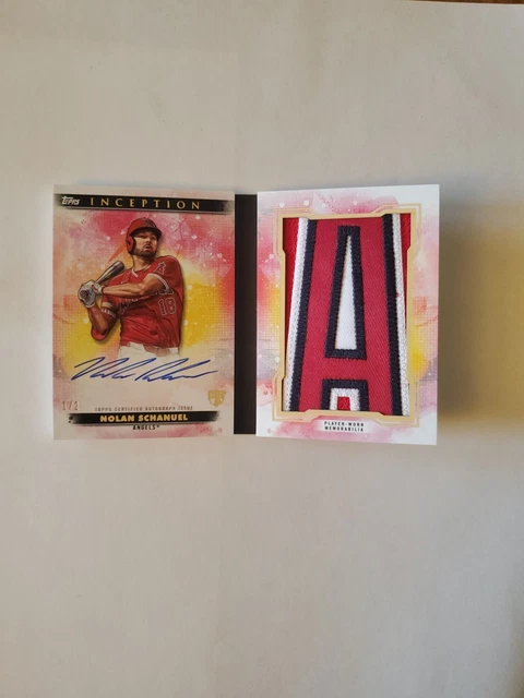 2024 Topps Inception Nolan Schanuel RC Auto Letter Patch Book Card 1/2!!