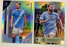 Bernardo Silva Topps Chrome Refractor and Final Destination Manchester City 