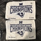 2x LOS ANGELES RAMS 2017 NFC WEST DIVISION CHAMPIONS RALLY TOWEL Vs Falcons — photo 1