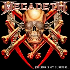 MEGADETH Killing Is My Business BANNER HUGE 4X4 Ft Fabric Poster Flag art
