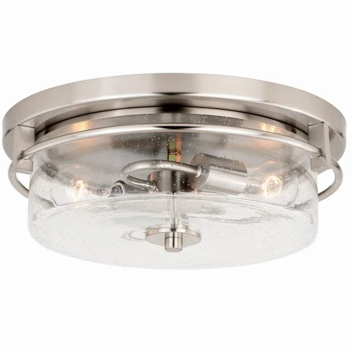 Vaxcel - Addison 2-Light Flush Mount in Industrial and Drum Style 5.5 Inches - Picture 1 of 4