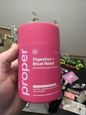 Proper The Pinks Digestion and Bloat Relief. Drink Mix + Gut Health Probiotics