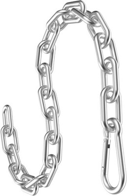 23.6'' Gym Fitness Cable Extension Chain, 304 Stainless Steel Cable Machine Exten