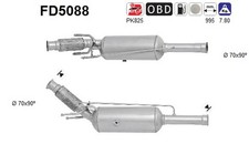 AS DPF Rußpartikelfilter Dieselpartikelfilter FD5088 Cordierit für PEUGEOT 3008