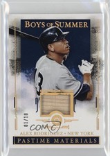 2025 Panini Boys of Summer Pastime Materials Holo Gold /10 Alex Rodriguez pe8