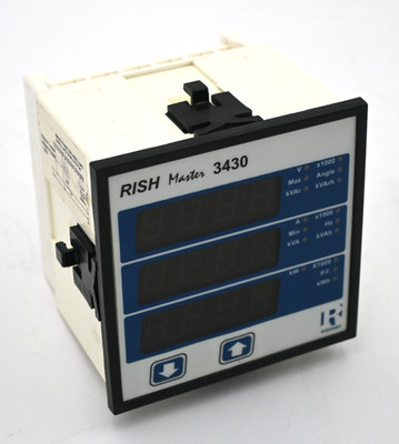 RISHABH RISH MASTER 3430 MULTI FUNCTION METER RISH MASTER 3430 1 220 AD R S 1