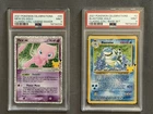 Two PSA 9 - 2021 Pokemon TCG Celebrations Holo Classic Mew ex and Blastoise ex